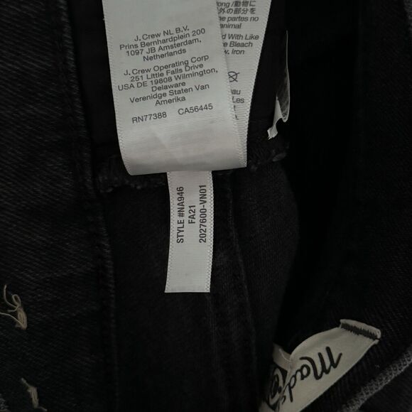 Madewell Jeans Women 4 27" Washed Black Skinny Flare Neutral Minimal Grunge Punk - Picture 10 of 10